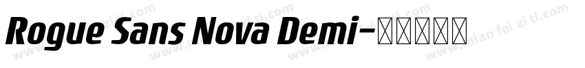 Rogue Sans Nova Demi字体转换